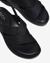 Sandal Nữ Zucia Đế Bằng Mềm 3cm Quai Đan-SRXF9Đen Color1