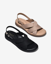 Sandal Nữ Zucia Đế Bằng Mềm 3cm Quai Đan-SRXF9Đen Color1