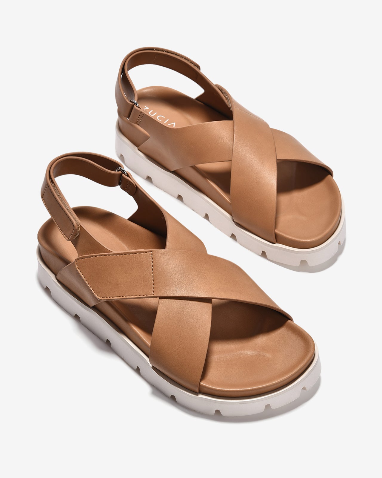 Giày Sandal Zucia Quai Chéo Bản To-STH94Nâu Color1