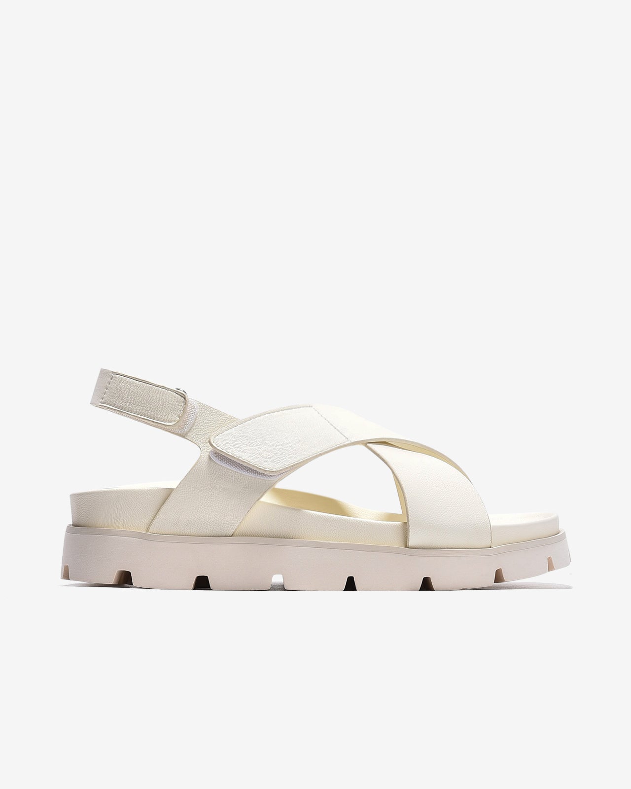 Giày Sandal Zucia Quai Chéo Bản To-STH94Trắng Color1First