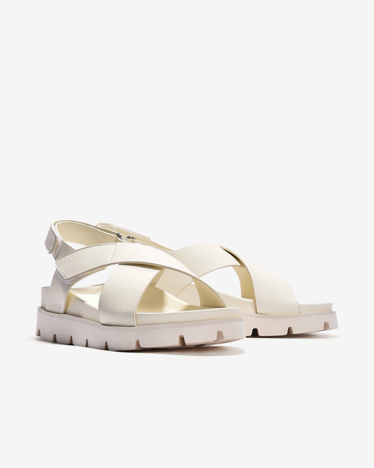 Giày Sandal Zucia Quai Chéo Bản To-STH94Trắng Color1