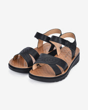 Giày Sandal Zuciani Họa Tiết Chiếc Lá-SCF51Đen Color2