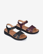 Giày Sandal Zuciani Họa Tiết Chiếc Lá-SCF51Đen Color2