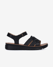 Giày Sandal Zuciani Da Mềm Khóa Dán-SCF53Đen Color1First