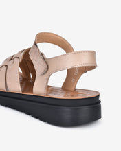 Giày Sandal Zuciani Da Mềm Khóa Dán-SCF53Kem Color2