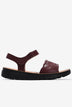 Sandal Nữ Zuciani Quai Ngang Đục Lỗ Thêu Hoa-SCF61Đỏ Color1First