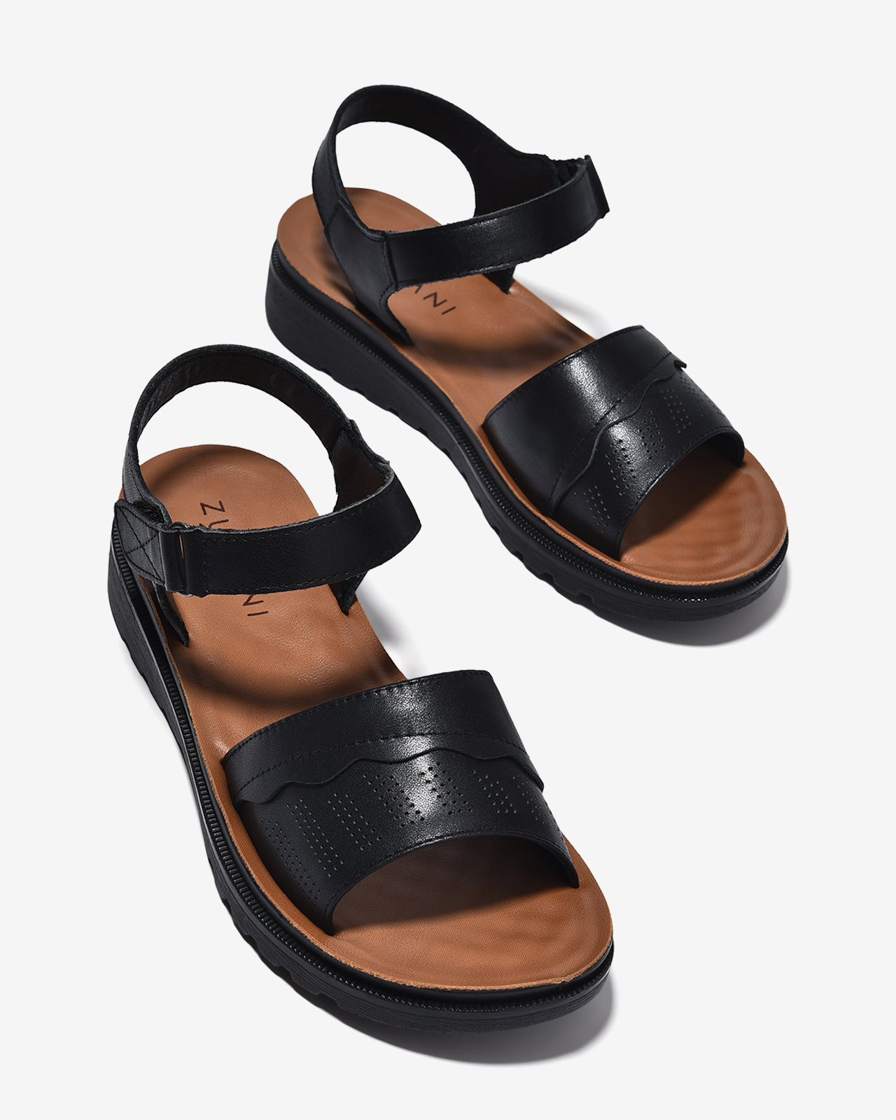 Sandal Nữ Zuciani Nhẹ Êm Thoải Mái-SCF95Đen Color1