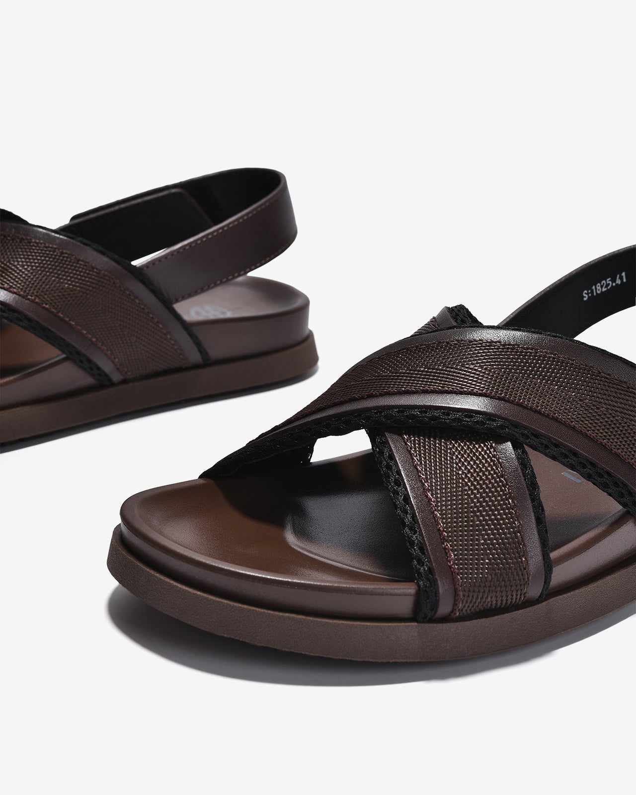 Giày Sandal Đông Hải Quai Đan chéo-S1825Nâu Color1