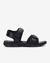 Sandals Nam Quai Hoạ Tiết Lỗ Nhỏ-S3216Đen Color1First