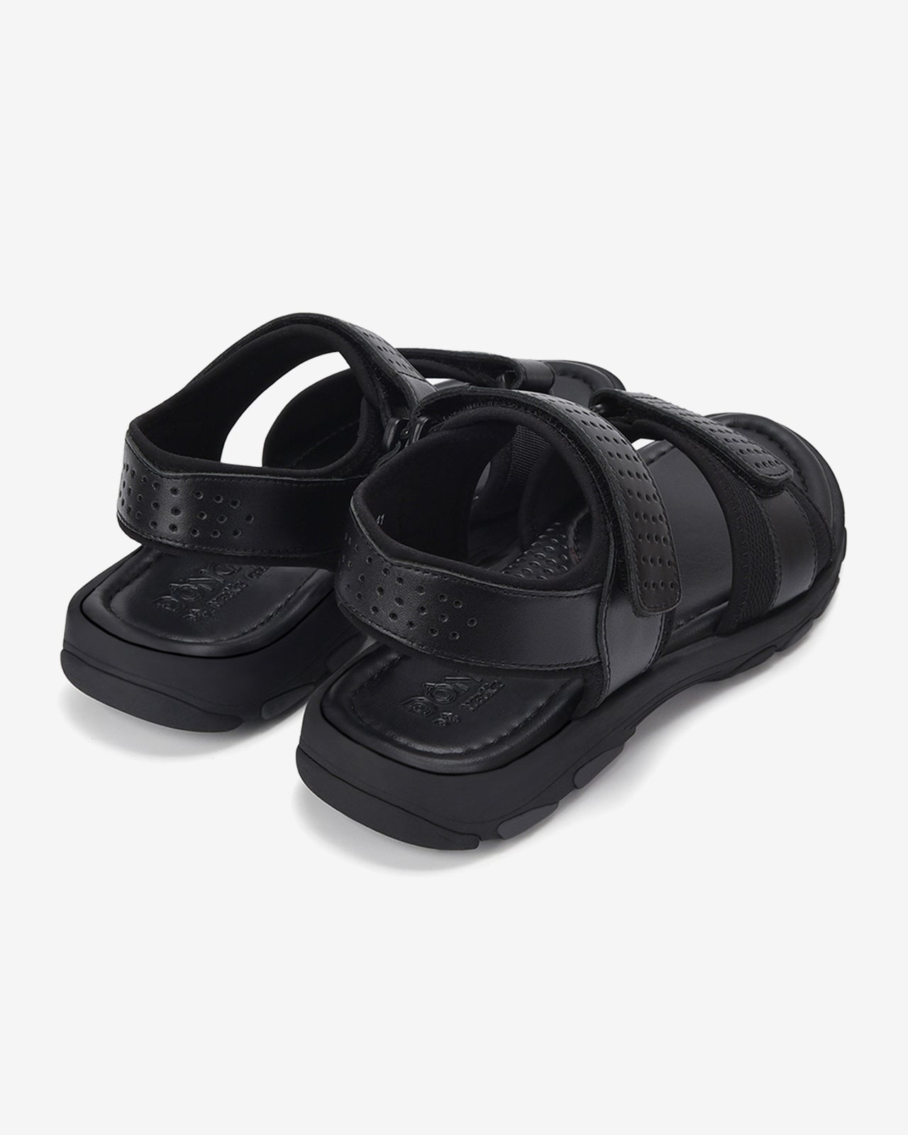 Sandals Nam Quai Hoạ Tiết Lỗ Nhỏ-S3216Đen Color2