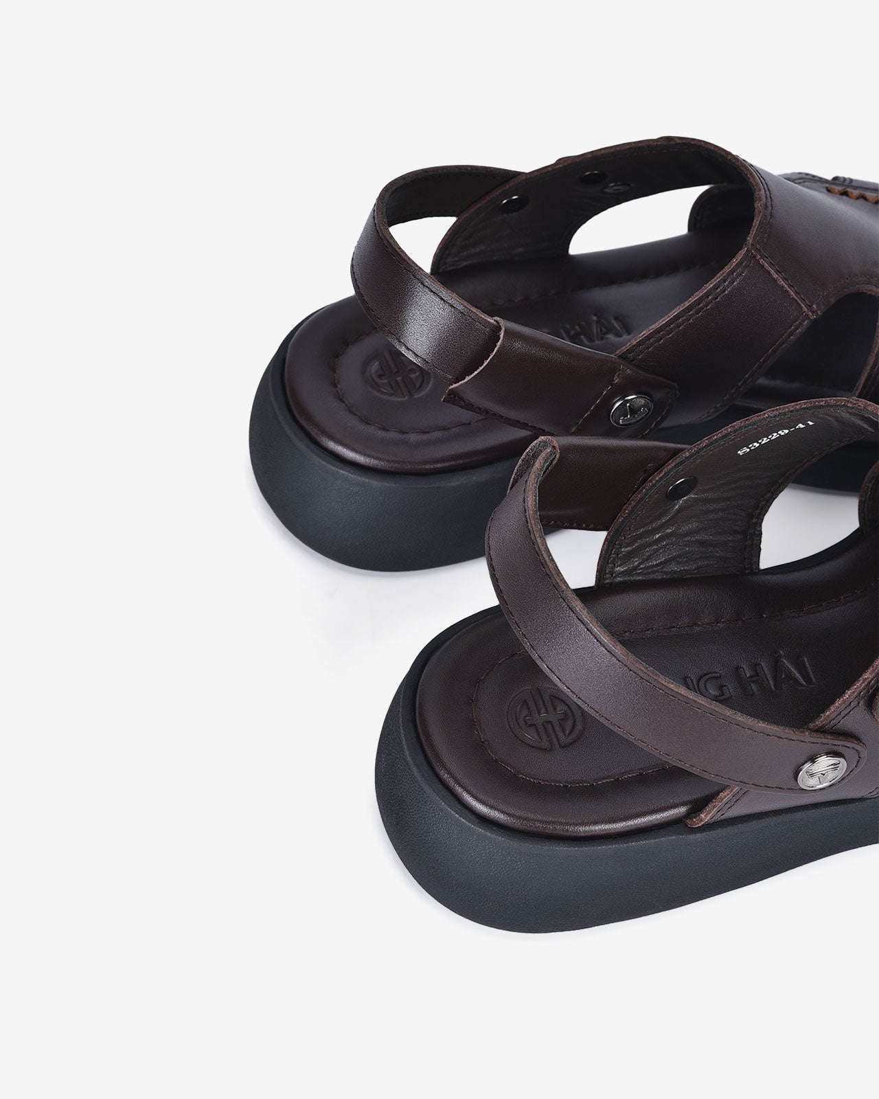 Giày Sandals Đông Hải Quai Ngang Cut-out Thoáng Khí-S3229-Nâu Color1