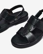 Giày Sandal Đông Hải Da Mềm Dập Vân Mờ-S3234-Đen Color1
