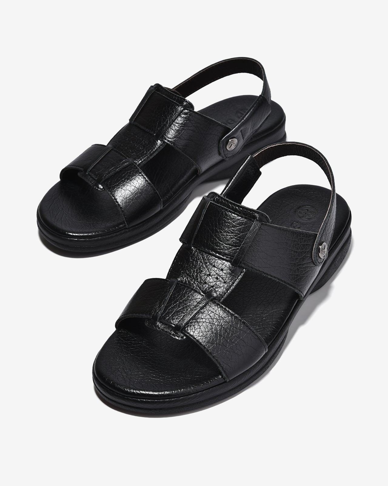 Giày Sandal Đông Hải Da Mềm Dập Vân Mờ-S3234-Đen Color1