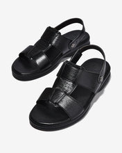 Giày Sandal Đông Hải Da Mềm Dập Vân Mờ-S3234-Đen Color1