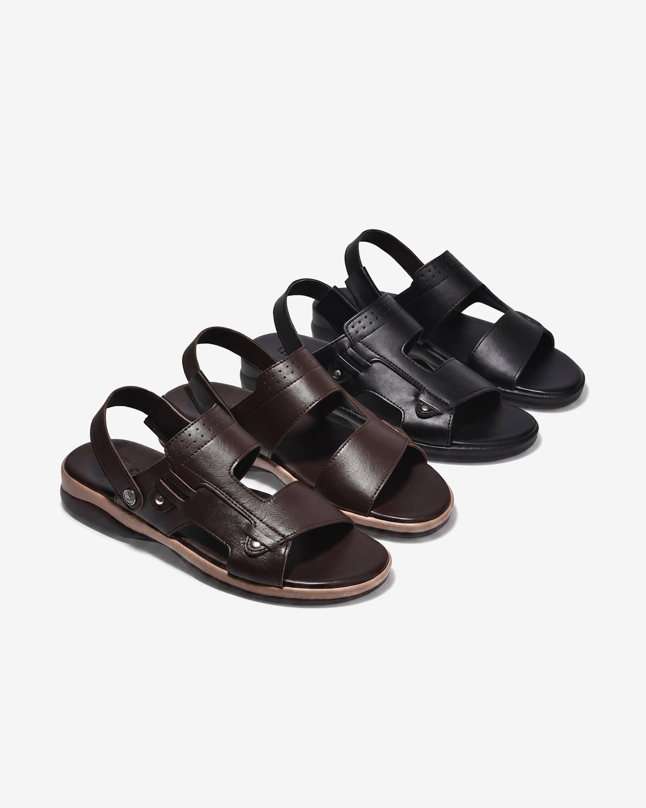 Sandal Nam Đông Hải Quai Hậu Đế Phối-S3236Đen Color1