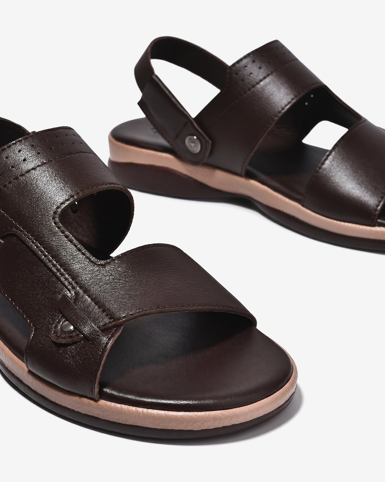 Sandal Nam Đông Hải Quai Hậu Đế Phối-S3236Nâu Color1