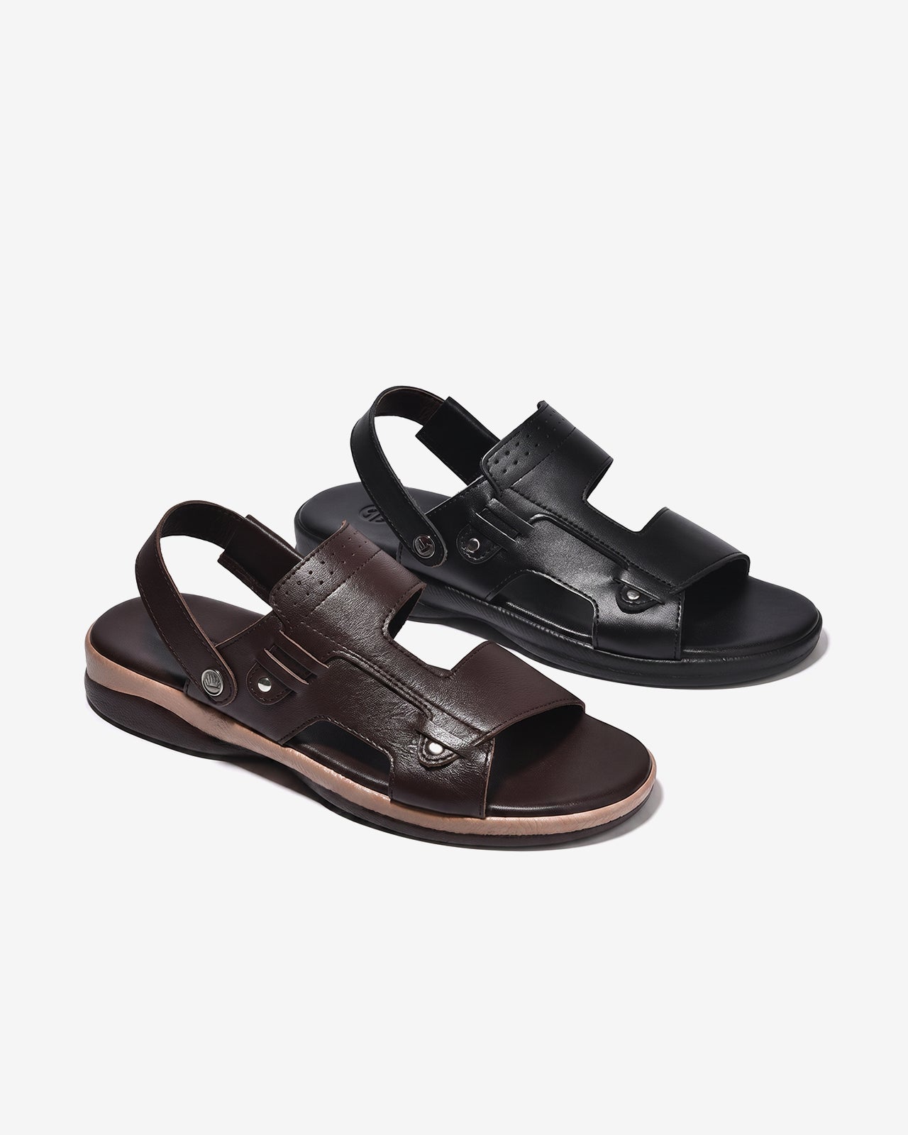 Sandal Nam Đông Hải Quai Hậu Đế Phối-S3236Nâu Color1