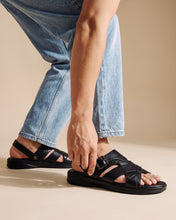 Giày Sandal Đông Hải Êm Mềm Đế 3cm Quai Chéo-S3237Đen Color1
