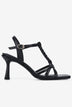 Giày Sandal Cao Gót Đông Hải Quai T-Strap Đan Chéo-S81P2Đen Color1First