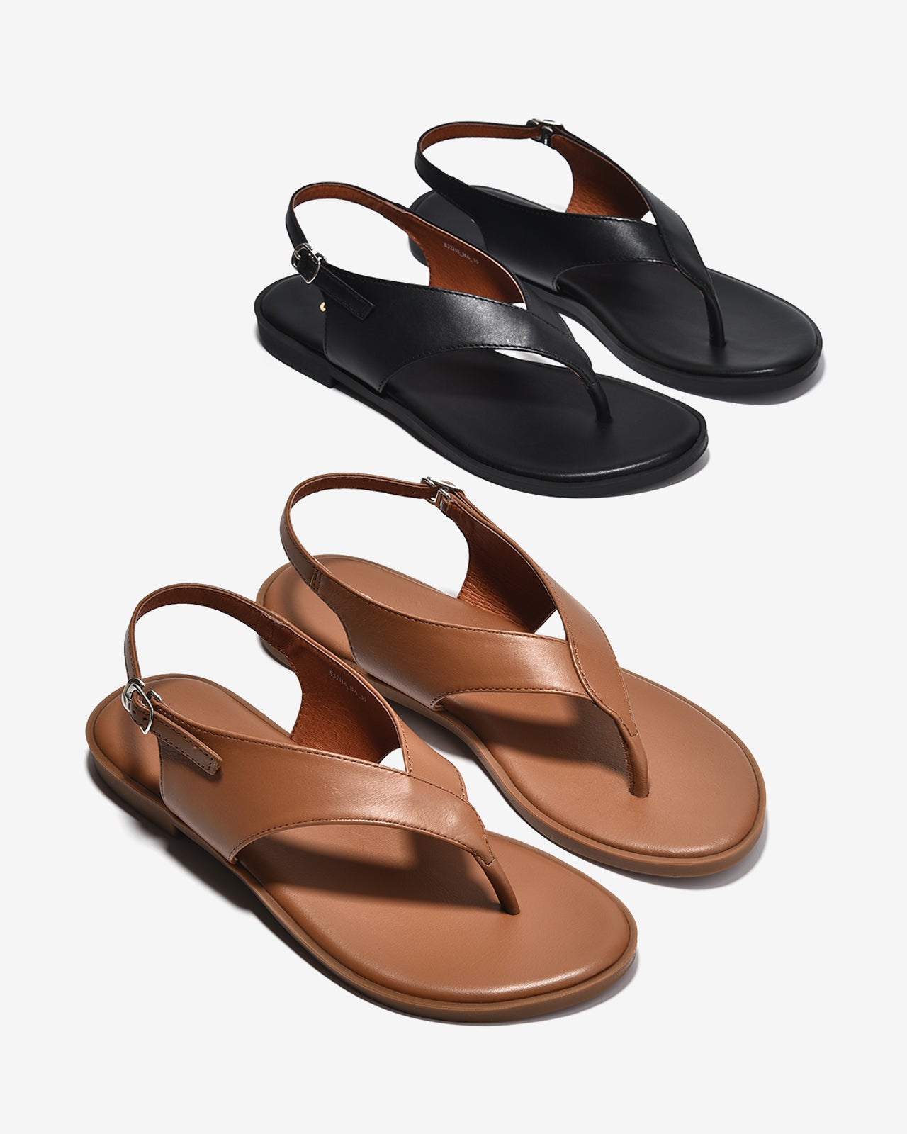 Sandal Kẹp Nữ Đông Hải Trơn Khóa Cài-S32H8-Bò Color1