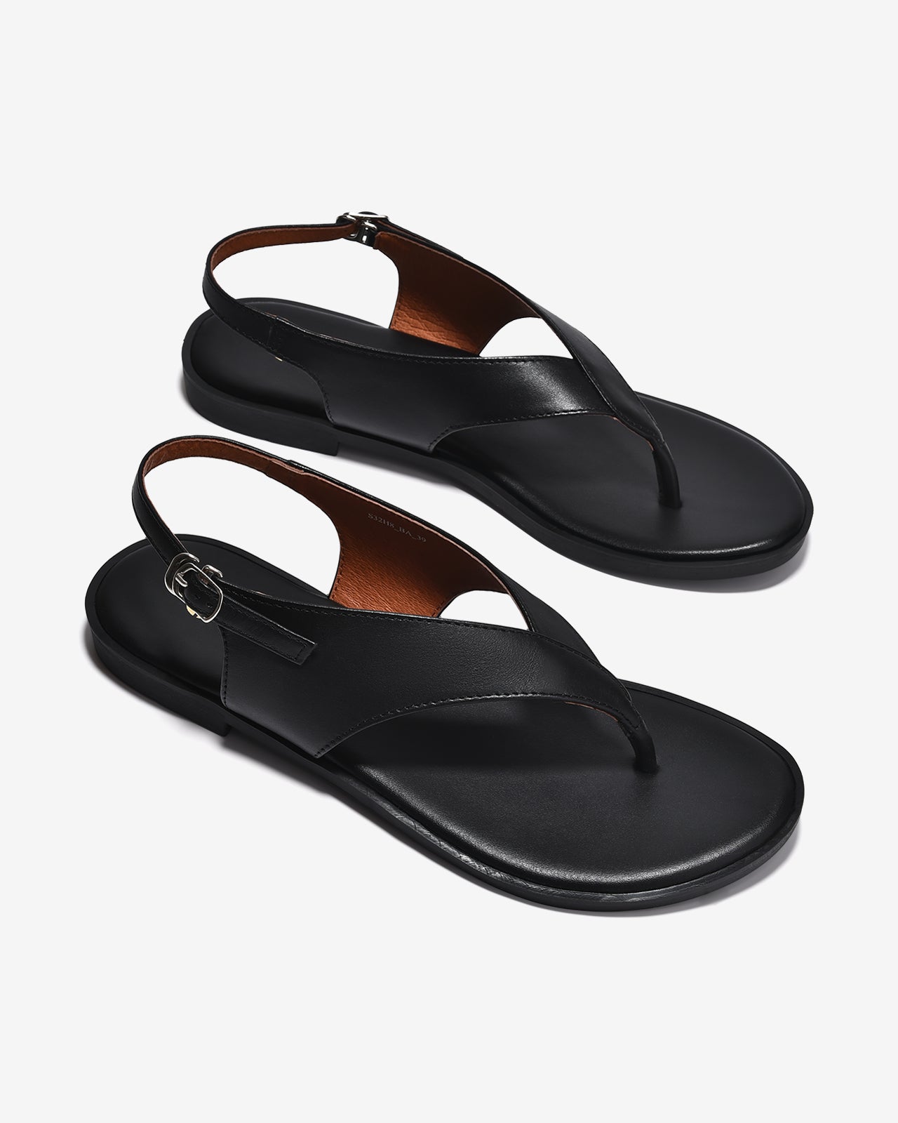 Sandal Kẹp Nữ Đông Hải Trơn Khóa Cài-S32H8Đen Color1