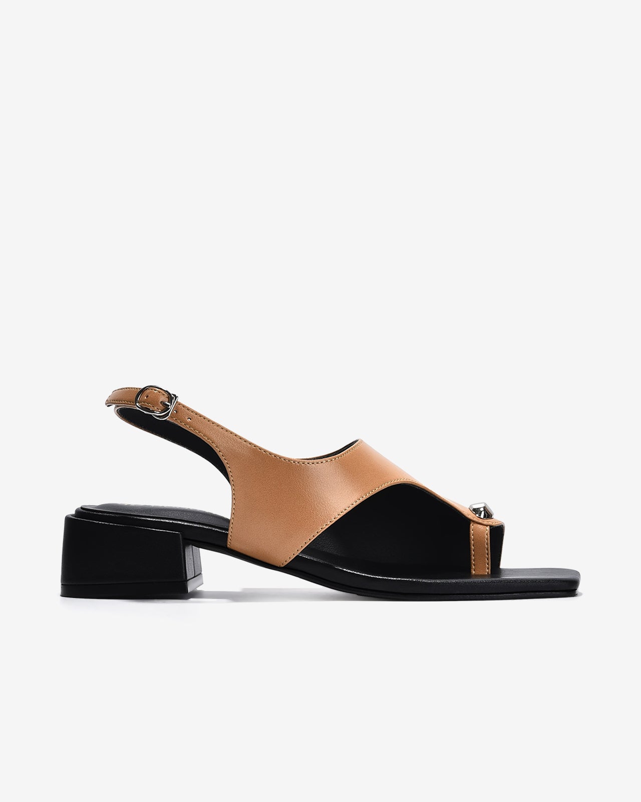 Giày Sandal Kẹp Đông Hải Xỏ Ngón Quai Khóa-S5903Bò Color1First