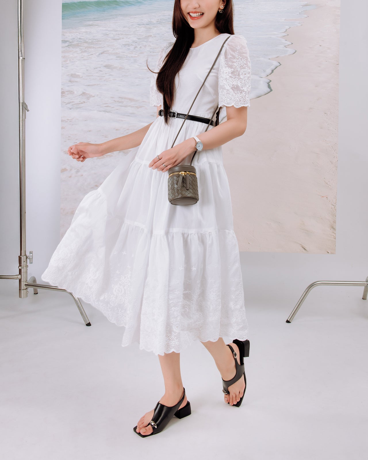 Giày Sandal Kẹp Đông Hải Xỏ Ngón Quai Khóa-S5903Đen Color1
