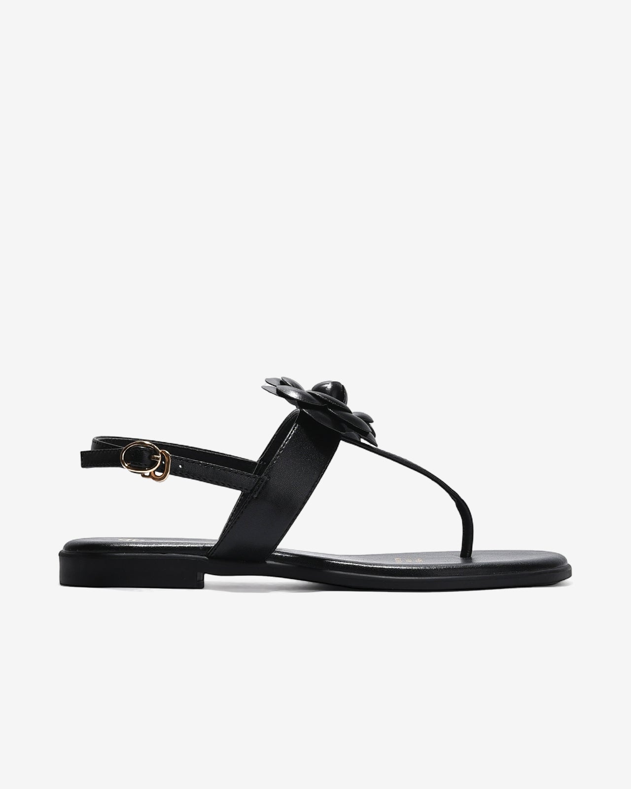 Sandal Kẹp Nữ Đông Hải Đính Hoa-S5912-Đen Color1First