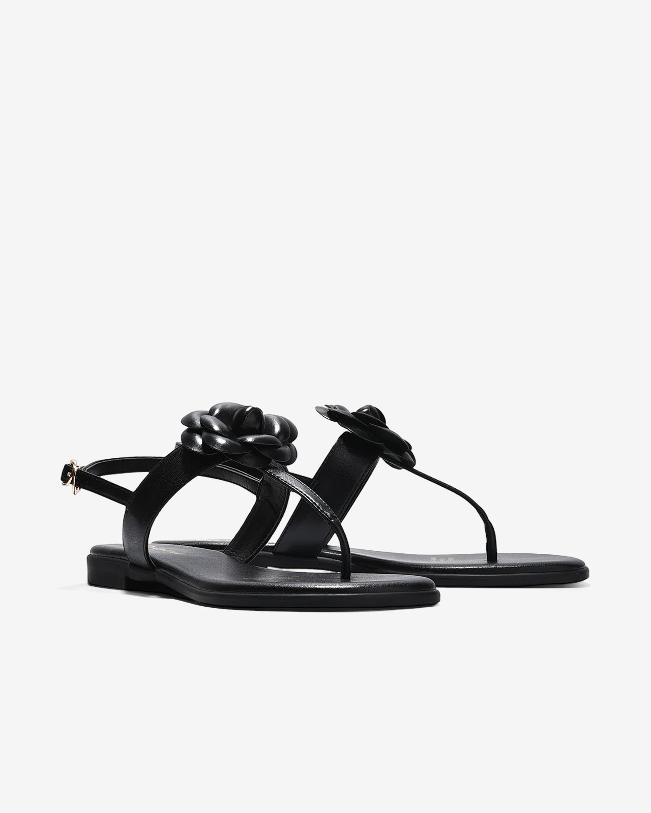 Sandal Kẹp Nữ Đông Hải Đính Hoa-S5912Đen Color1