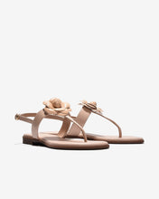 Sandal Kẹp Nữ Đông Hải Đính Hoa-S5912Kem Color1