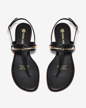 Sandal Kẹp Nữ Đông Hải Khóa Ánh Vàng-S5921Đen Color1