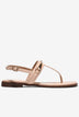 Sandal Kẹp Nữ Đông Hải Khóa Ánh Vàng-S5921Kem Color1First