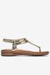 Sandal Đế Bằng Nữ Zucia Quai Bện Ánh Kim-SHLO4Vàng Color1First emnhubong