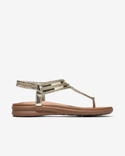 Sandal Đế Bằng Nữ Zucia Quai Bện Ánh Kim-SHLO4Vàng Color1First emnhubong