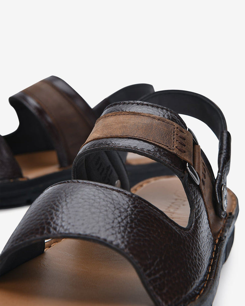 Giày Sandal Nam Đông Hải Dập Vân Thời Thượng-S1137Nâu Color1
