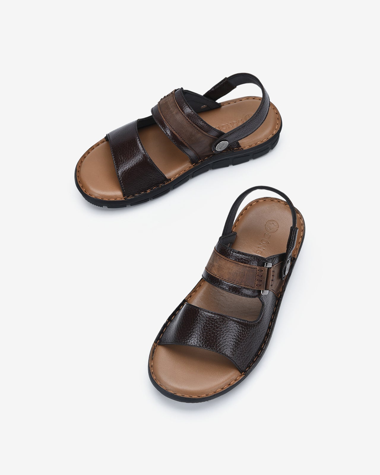 Giày Sandal Nam Đông Hải Dập Vân Thời Thượng-S1137Nâu Color1