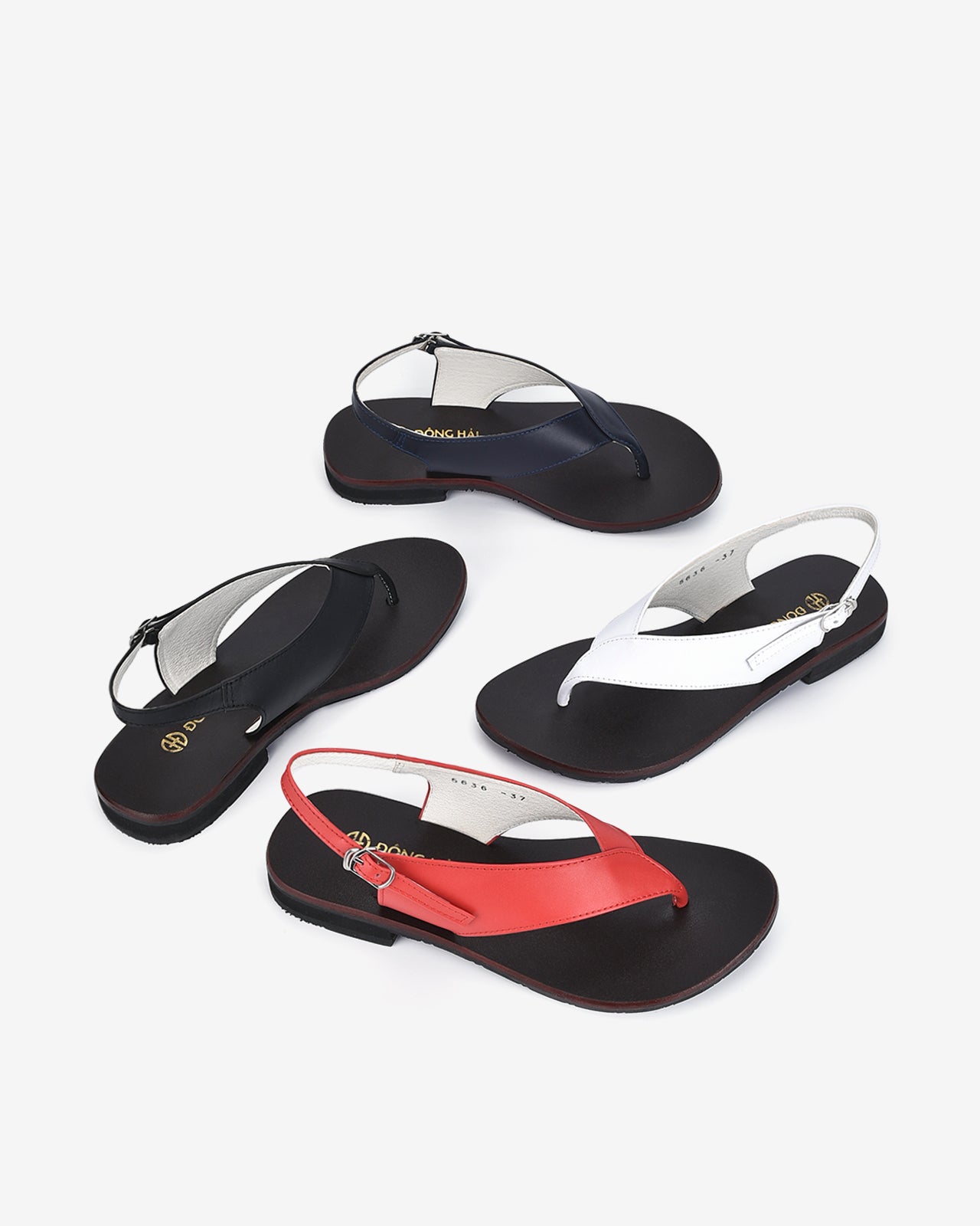 giày sandal nữ đông hải s5636 đỏ Color2