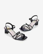 Giày Sandal Cao Gót Đông Hải Quai Ngang Mảnh-S5819Đen Bóng Color3