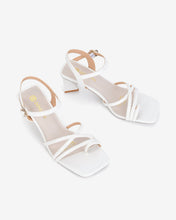 Giày Sandal Cao Gót Đông Hải Quai Ngang Mảnh-S5819Trắng Color1