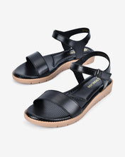 Sandals Nữ Đông Hải Quai Dán Mặt Lót Thoáng Khí-S7427Đen Color1