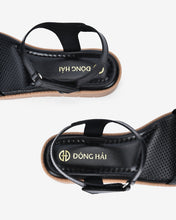 Sandals Nữ Đông Hải Quai Dán Mặt Lót Thoáng Khí-S7427Đen Color2