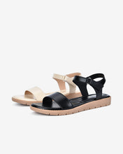 Sandals Nữ Đông Hải Quai Dán Mặt Lót Thoáng Khí-S7427Đen Color1