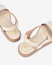 Sandals Nữ Đông Hải Quai Dán Mặt Lót Thoáng Khí-S7427Kem Color2