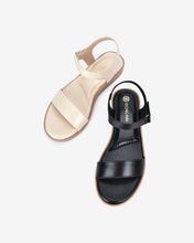 Sandals Nữ Đông Hải Quai Dán Mặt Lót Thoáng Khí-S7427Kem Color2