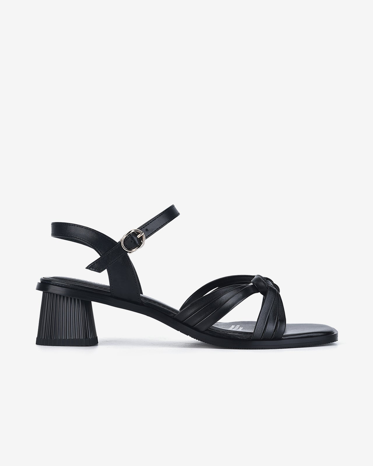 Giày Sandal Cao Gót Đông Hải Quai Đan Chéo-S81O3Đen Color2First