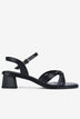 Giày Sandal Cao Gót Đông Hải Quai Đan Chéo-S81O3Đen Color1First