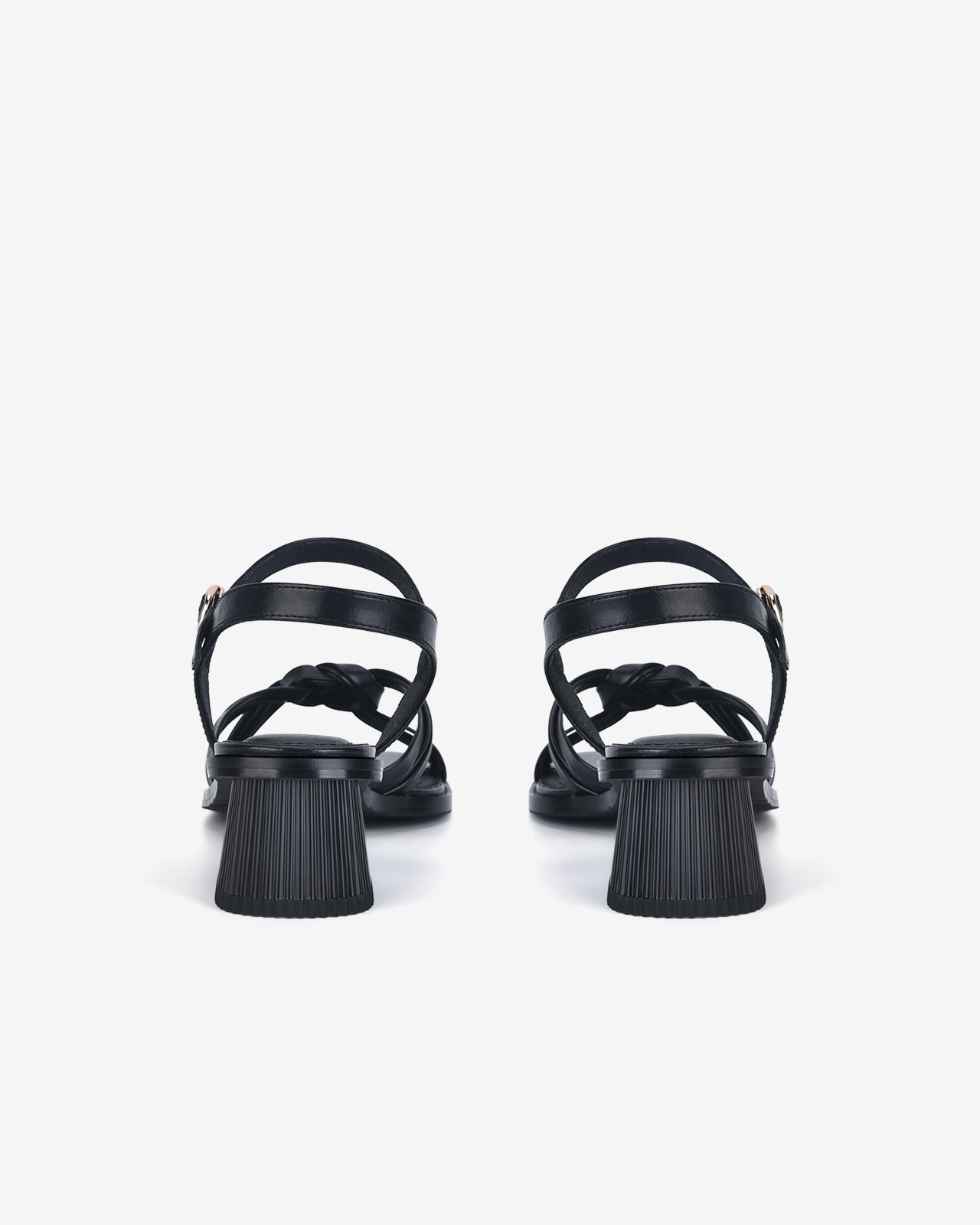 Giày Sandal Cao Gót Đông Hải Quai Đan Chéo-S81O3Đen Color2