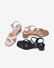 Giày Sandal Cao Gót Đông Hải Quai Đan Chéo-S81O3Đen Color1