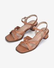 Giày Sandal Cao Gót Đông Hải Quai Đan Chéo-S81O3Nâu Color1