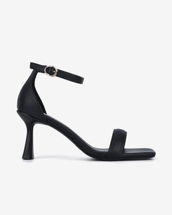 Giày Sandal Cao Gót Đông Hải Quai Ankle-Strap-S81P1-Đen Color2First